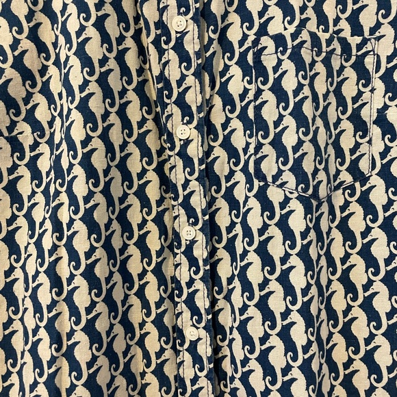 J Crew Boys Seahorse Button Down - Picture 3 of 4
